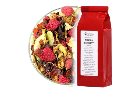 Herbata Owocowa LIPOWO MALINOWA (OT) (50g) Prezent Na Mikołajki i Święta!